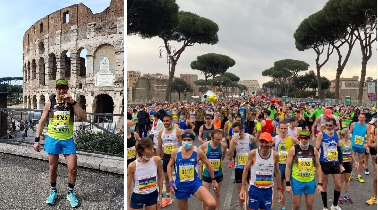Immagine per Impresa di un atleta di Cormons, nei primi 30 alla Maratona di Roma
